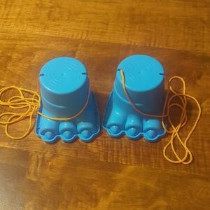 Blue Kids Stomp Walkers with Yellow Rope